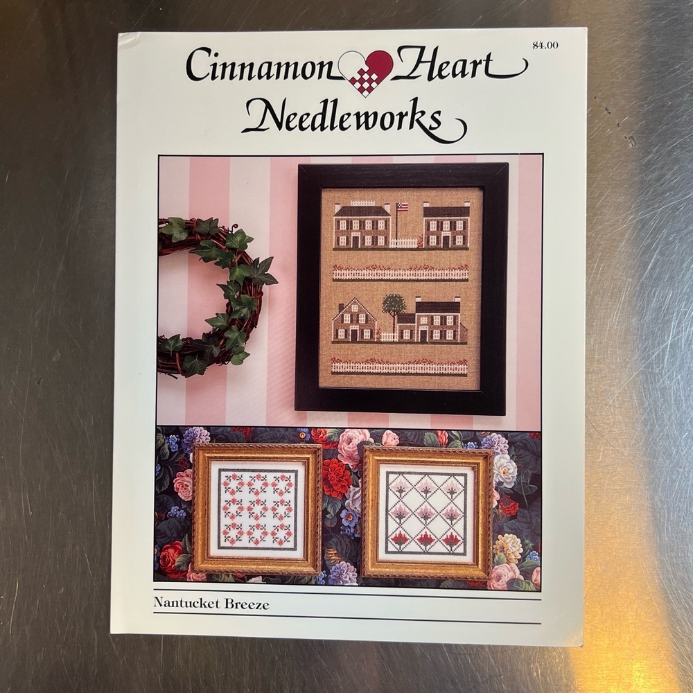 Cinnamon Heart Needleworks Nantucket Breeze Cross Stitch‎ Pattern Booklet 1992